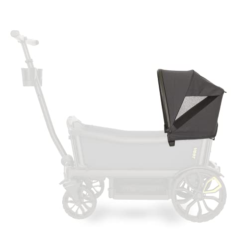 4-Seater All-Terrain Stroller Wagon with Canopy & Storage Basket Bundle