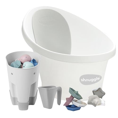 5-Piece Baby Bath Essentials Set with Bath Tub & Accessories