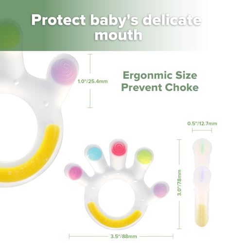 Silicone Baby Teether with Baby Nose & Ear Cleaning Tool Set