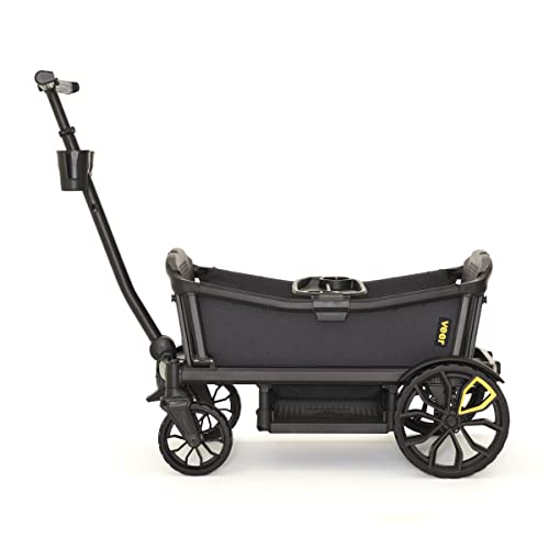 4-Seater All-Terrain Stroller Wagon with Canopy & Storage Basket Bundle