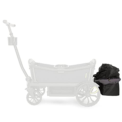 4-Seater All-Terrain Stroller Wagon with Canopy & Storage Basket Bundle