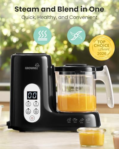 Grownsy Baby Food Maker, Steamer & Blender Baby Food Processor