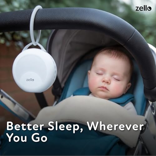 Portable White Noise Machine with Night Light & Rechargeable Battery