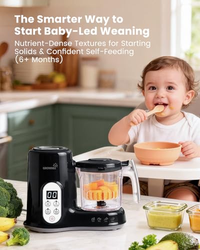 Grownsy Baby Food Maker, Steamer & Blender Baby Food Processor