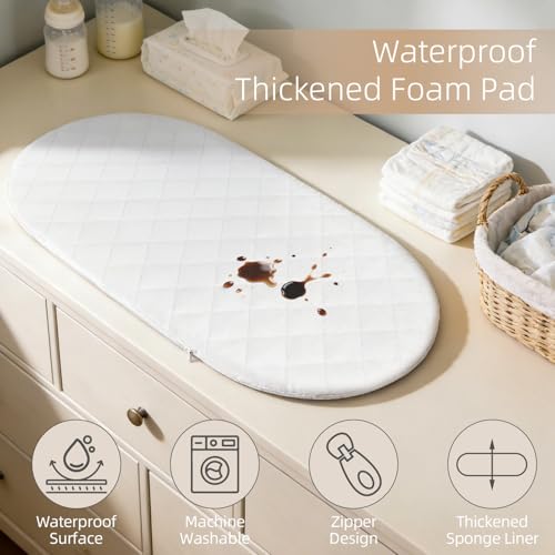 Cotton Rope Baby Changing Basket with Waterproof Changing Pad