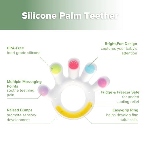 Silicone Baby Teether & Security Blanket for Teething Relief