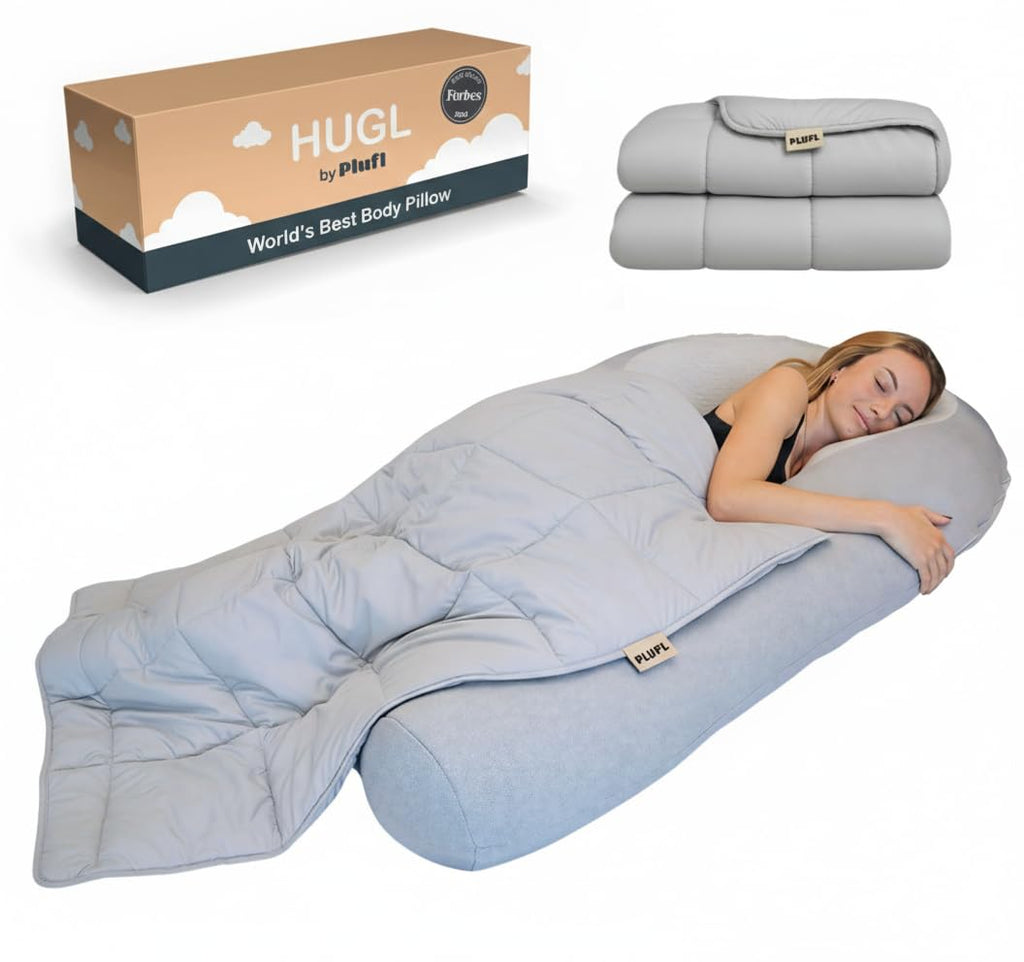 Cooling U-Shaped Maternity Body Pillow with Washable Cover