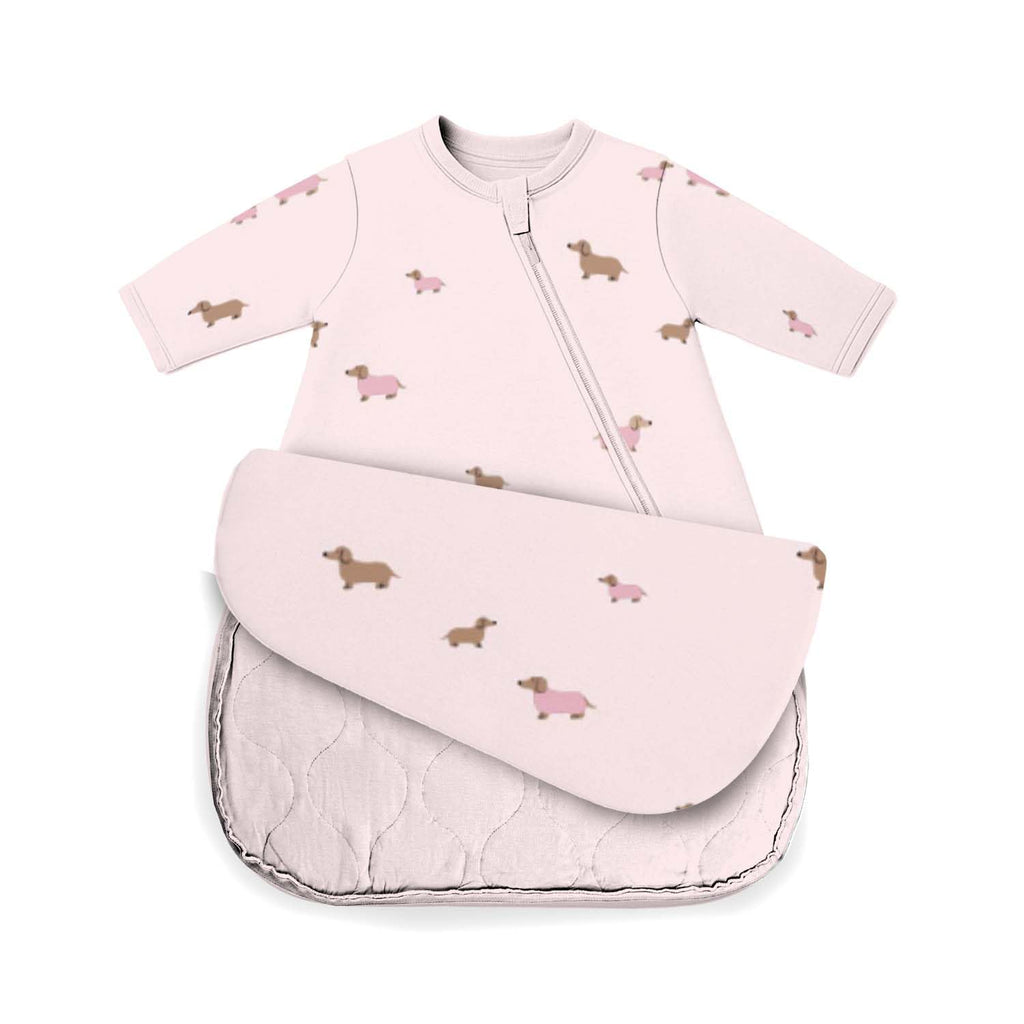 Long-Sleeve Transitional Baby Swaddle Sleep Bag with Easy Diaper Access