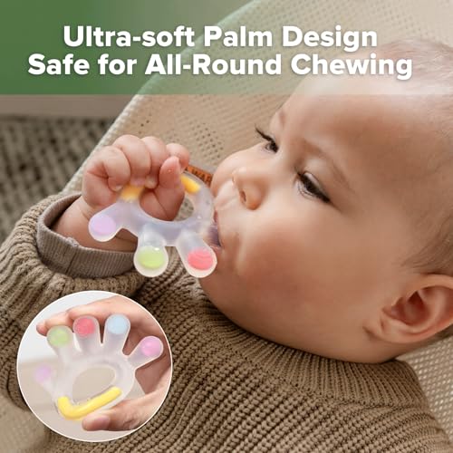 Silicone Baby Teether & Security Blanket for Teething Relief