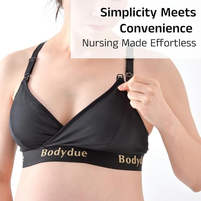 Wireless Full Coverage Nursing Bra for Easy Breastfeeding
