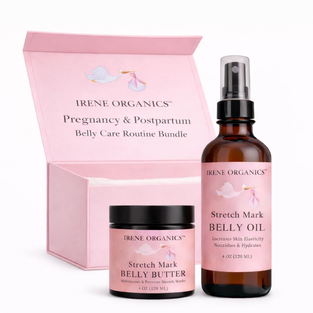Organic Belly Balm & Body Oil for Pregnancy Stretch Mark Care