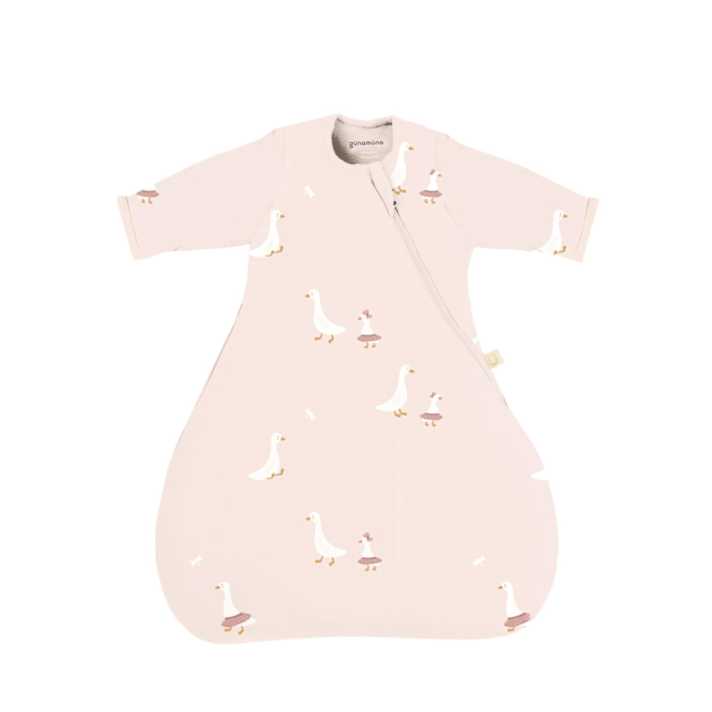 Long-Sleeve Transitional Baby Swaddle Sleep Bag with Easy Diaper Access