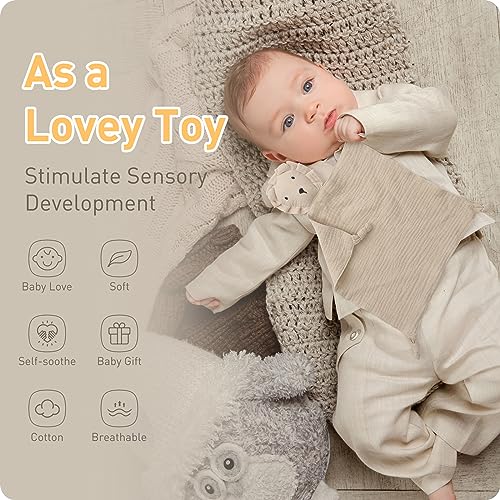 2-Pack Organic Cotton Arms-Up Swaddle Sleep Sacks with Security Blanket