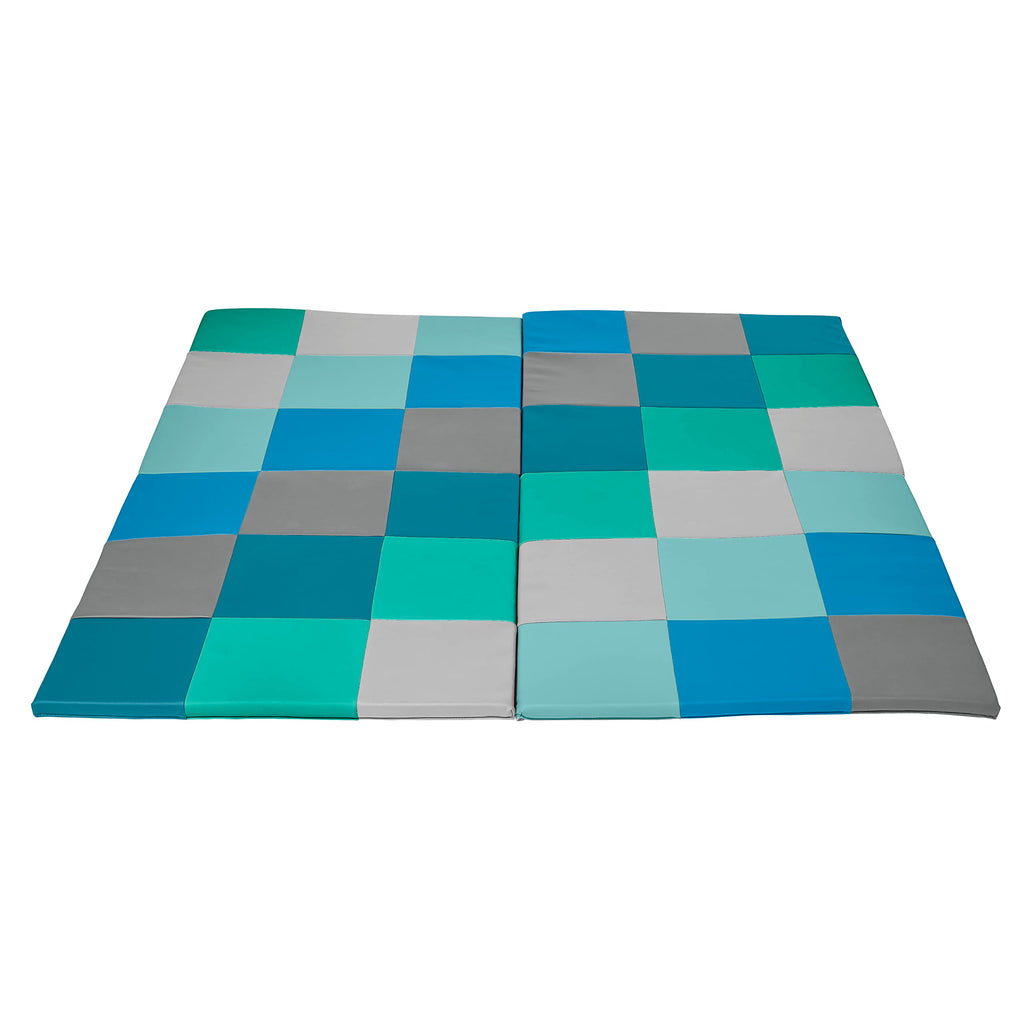 ECR4Kids SoftZone Patchwork Activity Mat, Folding