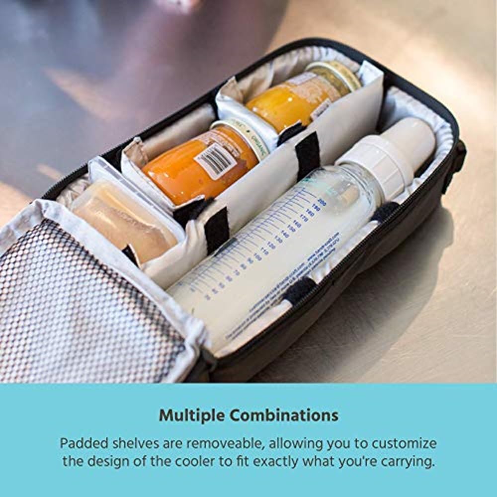Insulated Baby Bottle & Breast Milk Cooler Travel Bag