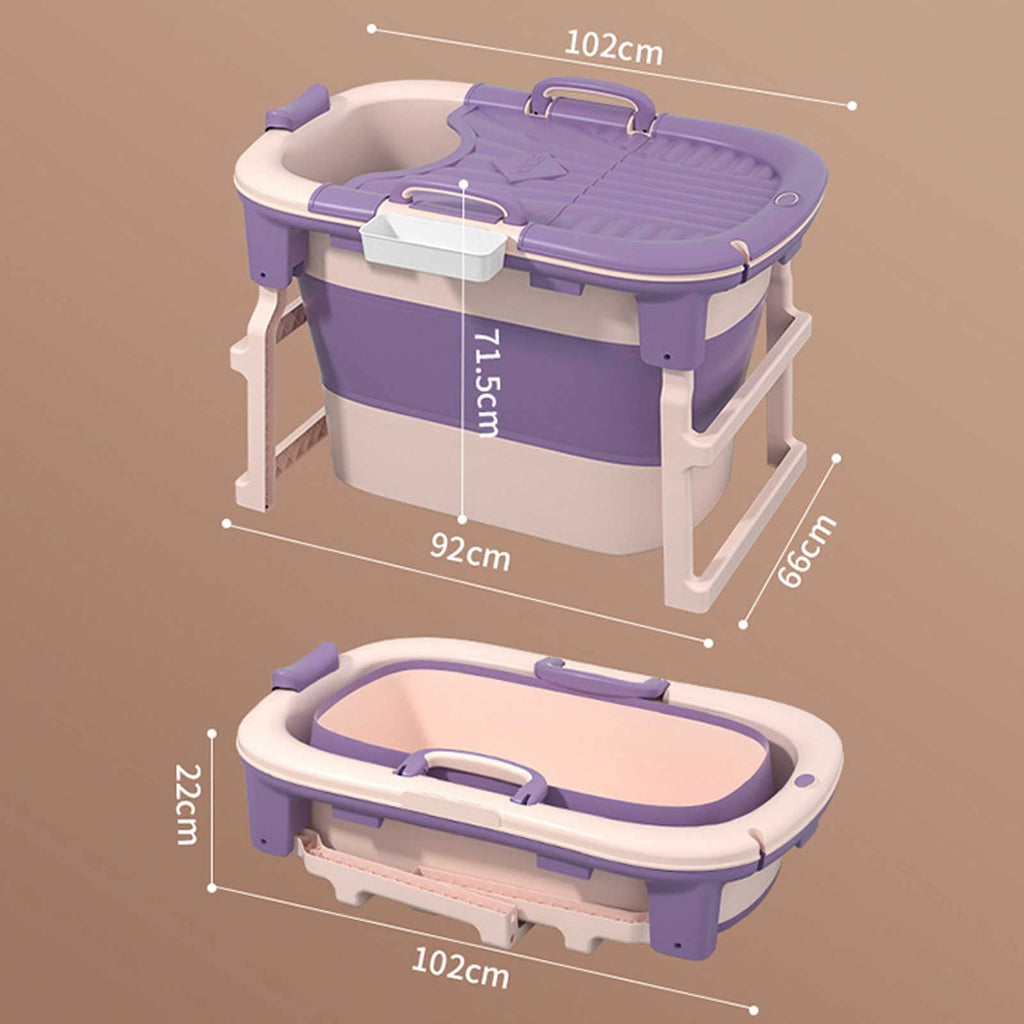 Foldable Portable Baby Bath Tub with Insulated Cover
