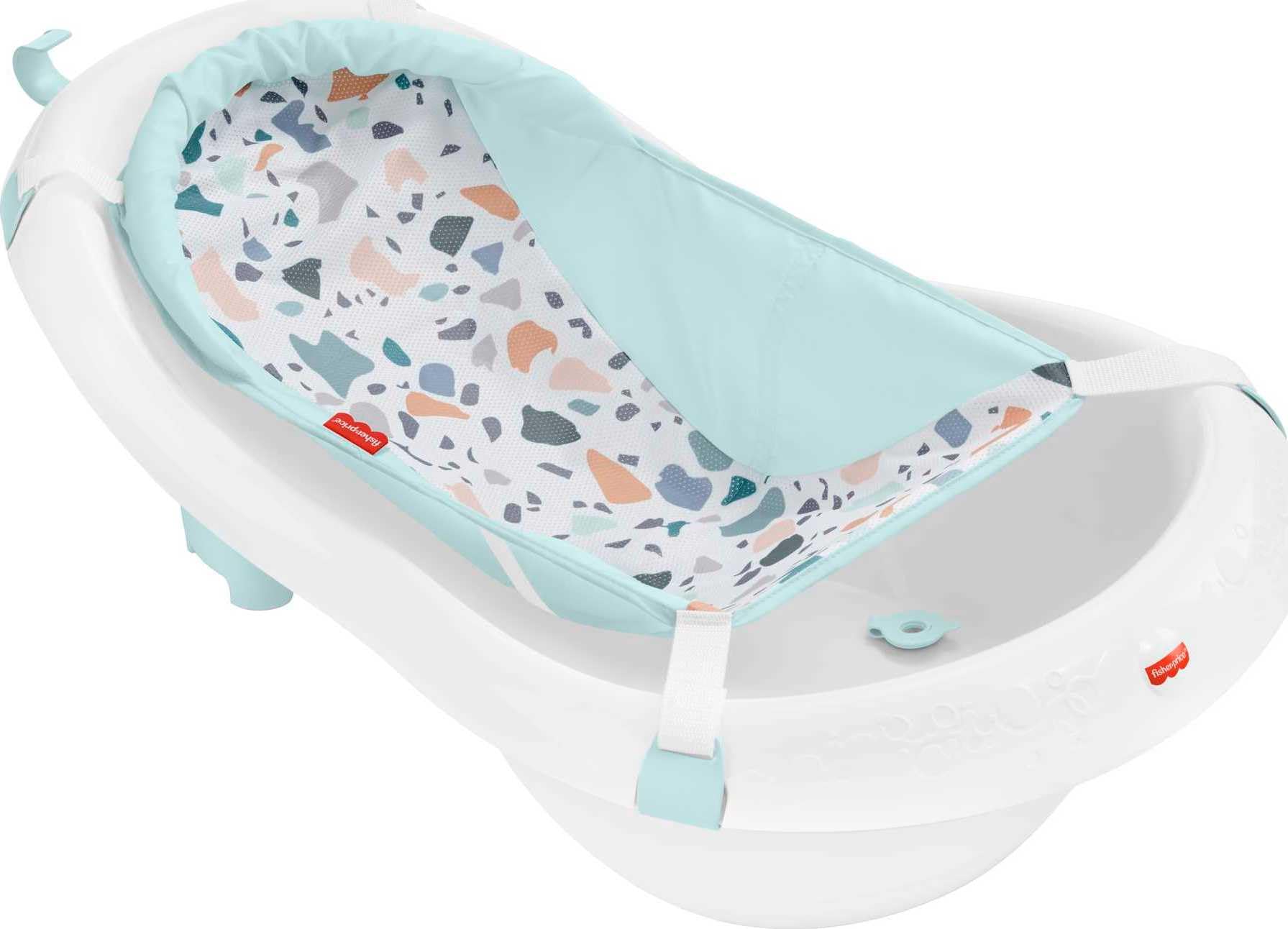 4-in-1 Baby Bathtub with Removable Infant Sling & Support Seat