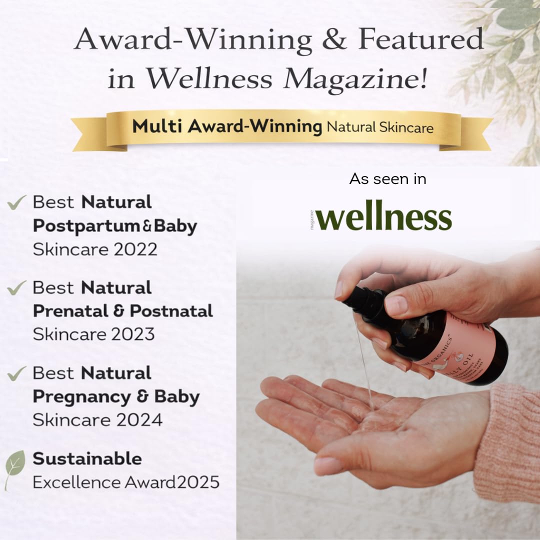 Organic Belly Balm & Body Oil for Pregnancy Stretch Mark Care