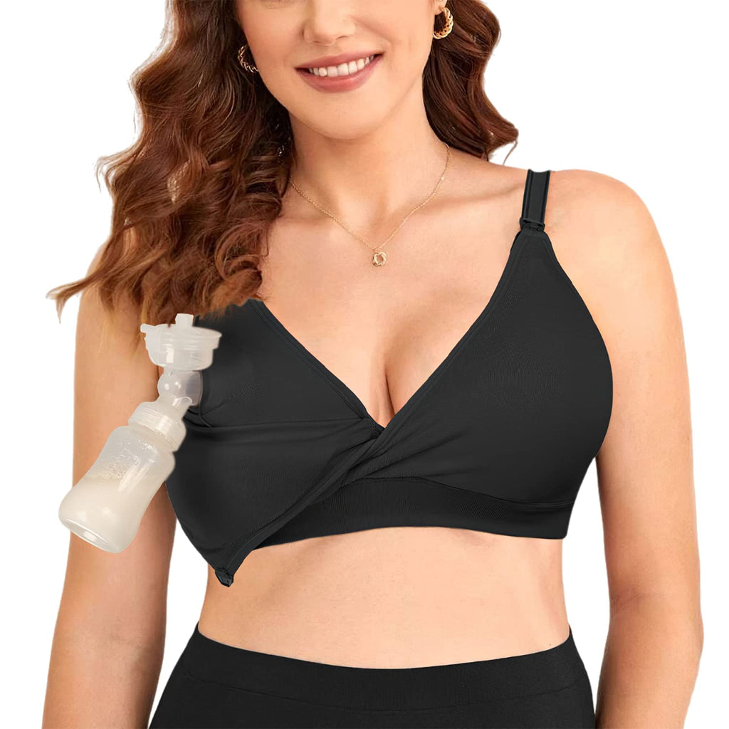 4HOW Pumping Bra Hands Free Pumping and Nursing Bra All in One