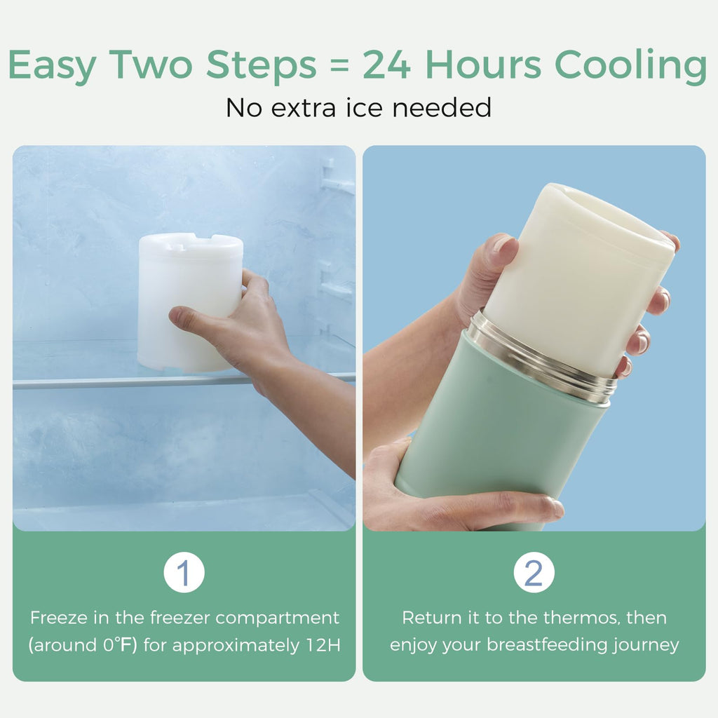 Momcozy 22oz Portable Breast Milk Cooler & Momcozy Bottle Warmer