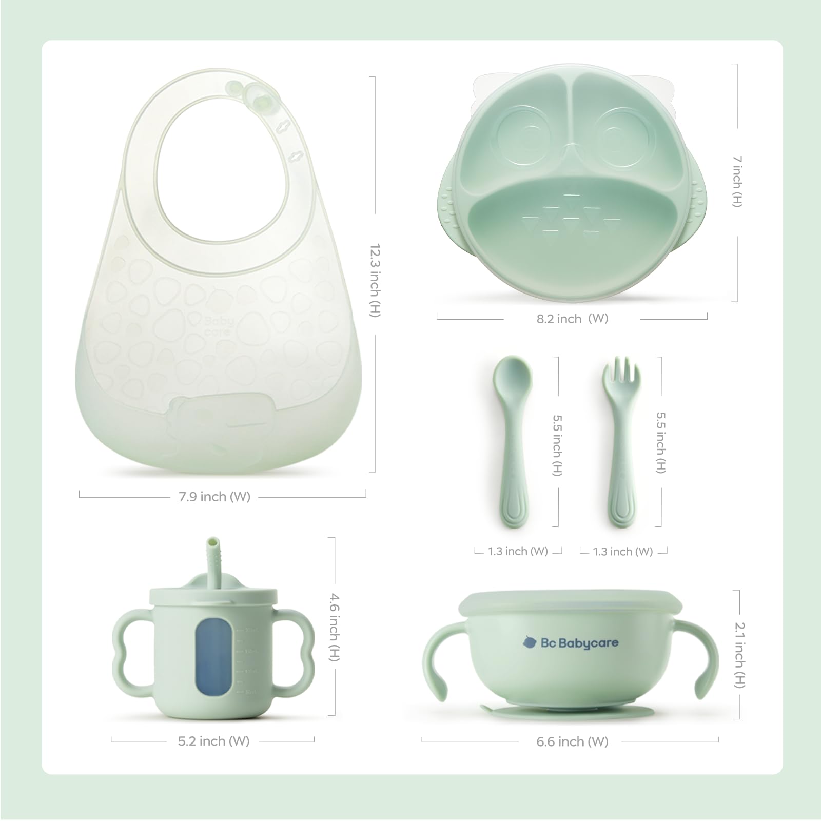 Little Savor Silicone Baby Feeding Set