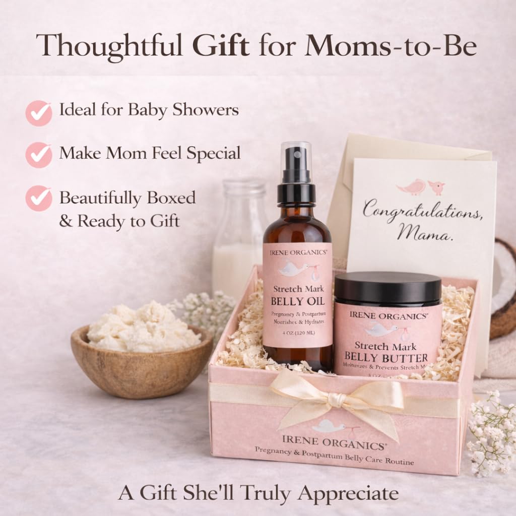 Organic Belly Balm & Body Oil for Pregnancy Stretch Mark Care