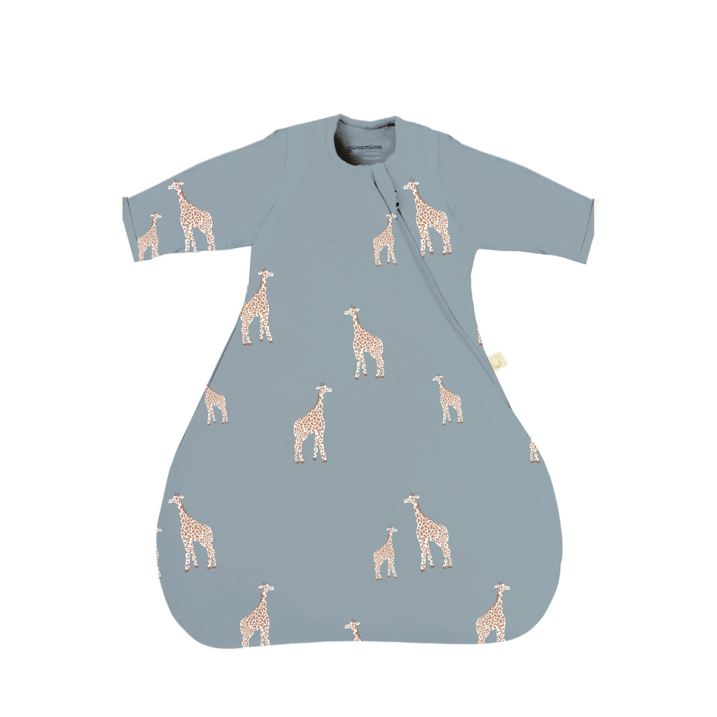 Long-Sleeve Transitional Baby Swaddle Sleep Bag with Easy Diaper Access
