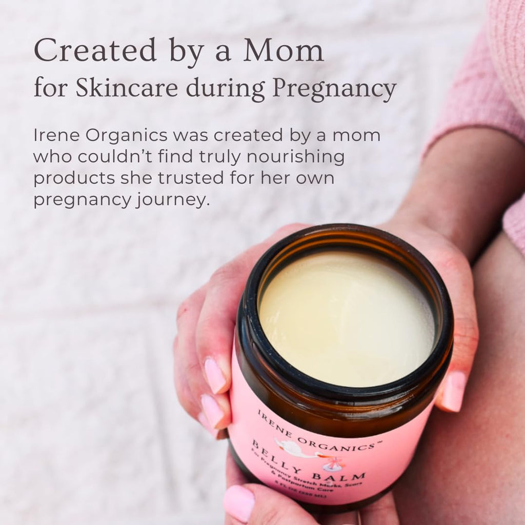 Organic Belly Balm & Body Oil for Pregnancy Stretch Mark Care