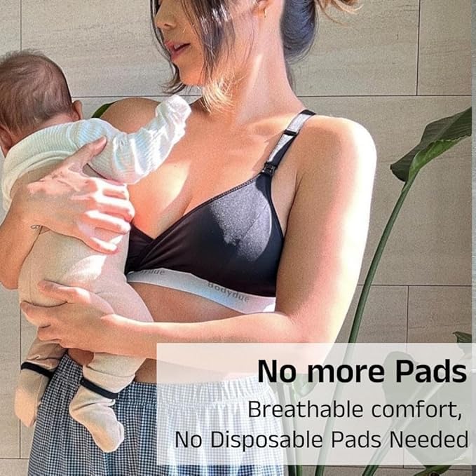 Wireless Full Coverage Nursing Bra for Easy Breastfeeding