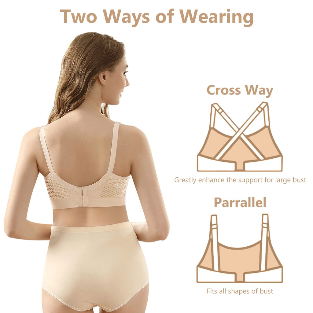 4HOW Pumping Bra Hands Free Pumping and Nursing Bra All in One
