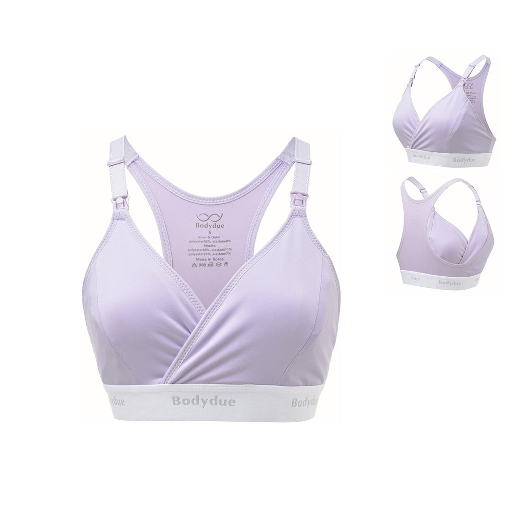 Wireless Full Coverage Nursing Bra for Easy Breastfeeding