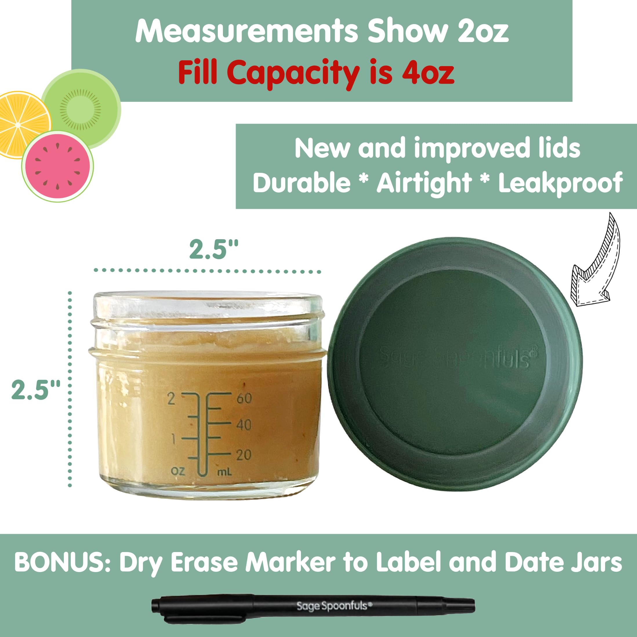 Sage Spoonfuls Baby Food Containers