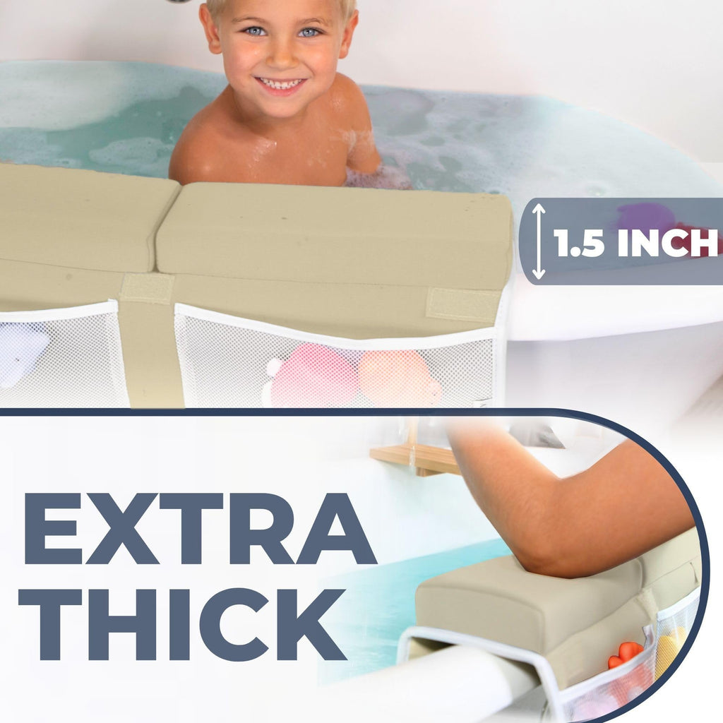 Baby Bath Kneeler & Diaper Caddy Bundle with Changing Pad