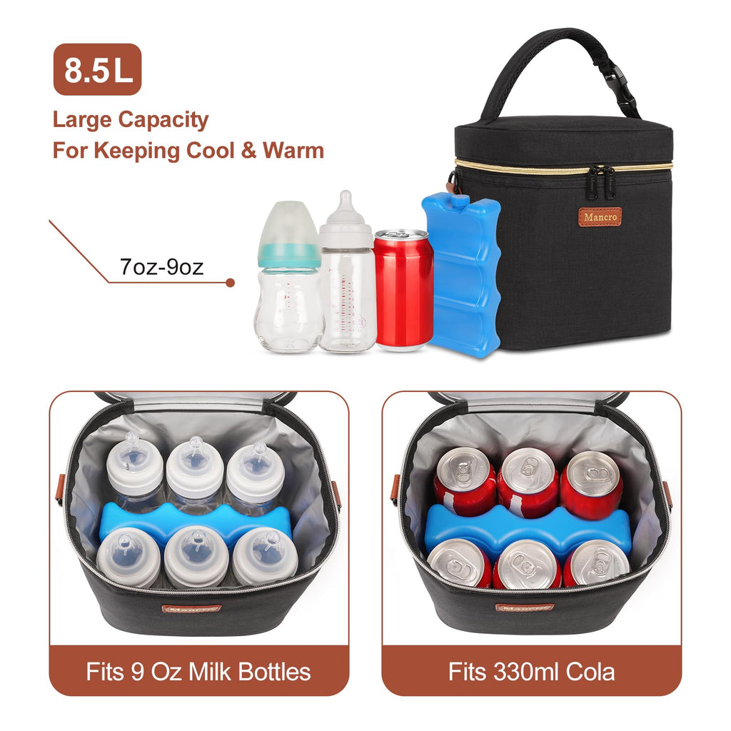 Mancro bottle tote bag