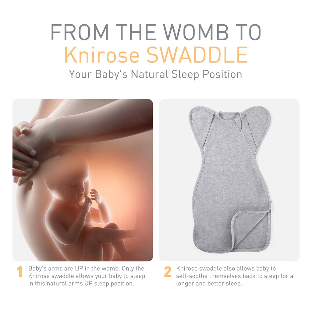 2-Pack Organic Cotton Arms-Up Swaddle Sleep Sacks with Security Blanket