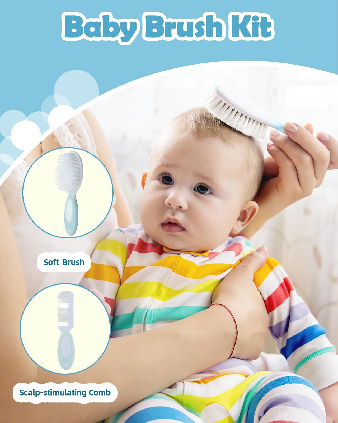 Baby Healthcare & Grooming Kit with Rechargeable Electric Nail Trimmer