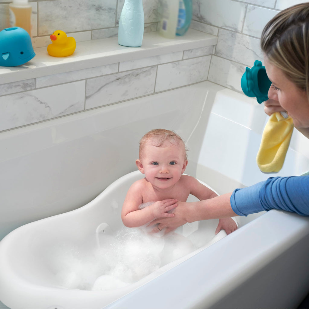 4-in-1 Baby Bathtub with Removable Infant Sling & Support Seat