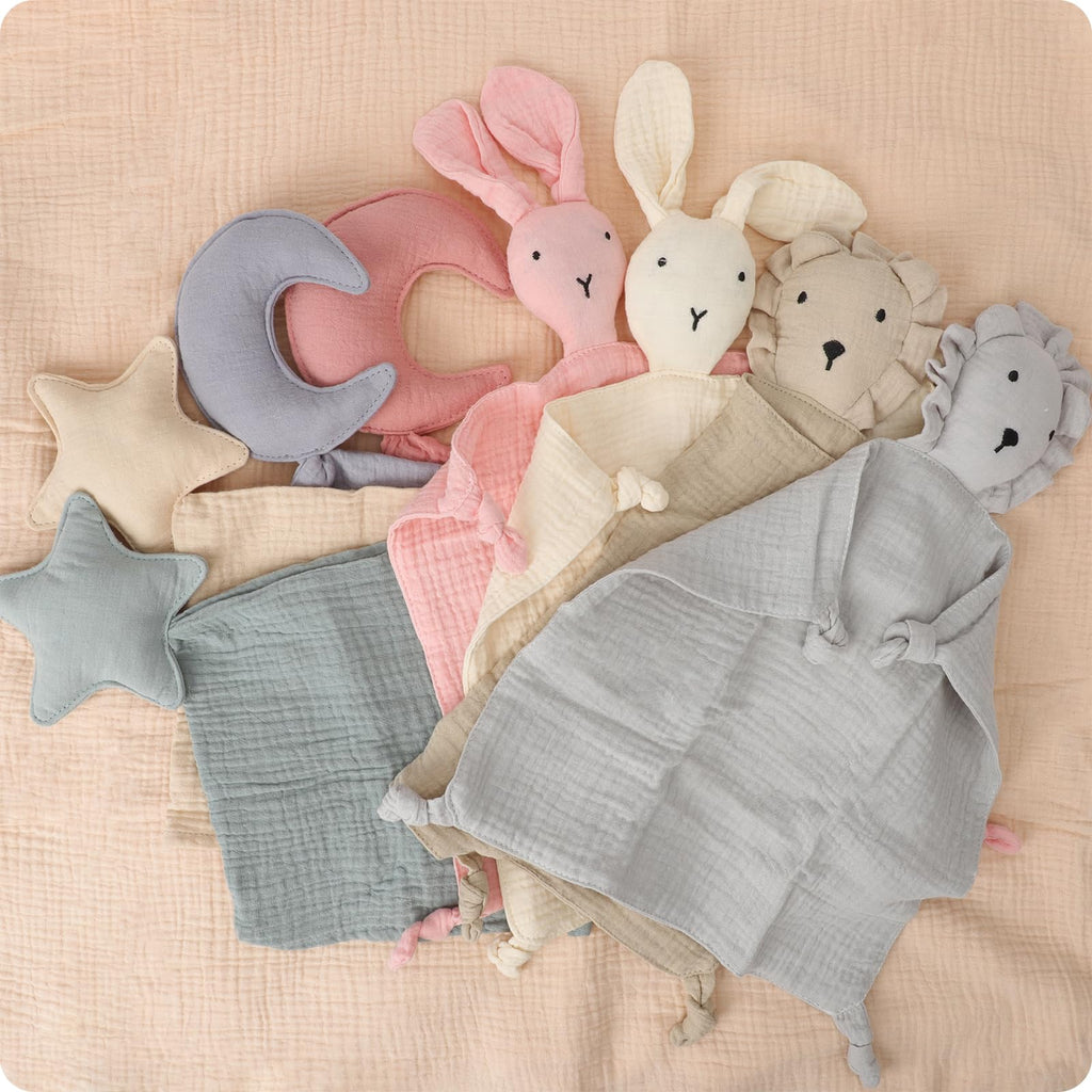 2-Pack Organic Cotton Arms-Up Swaddle Sleep Sacks with Security Blanket