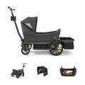 4-Seater All-Terrain Stroller Wagon with Canopy & Storage Basket Bundle