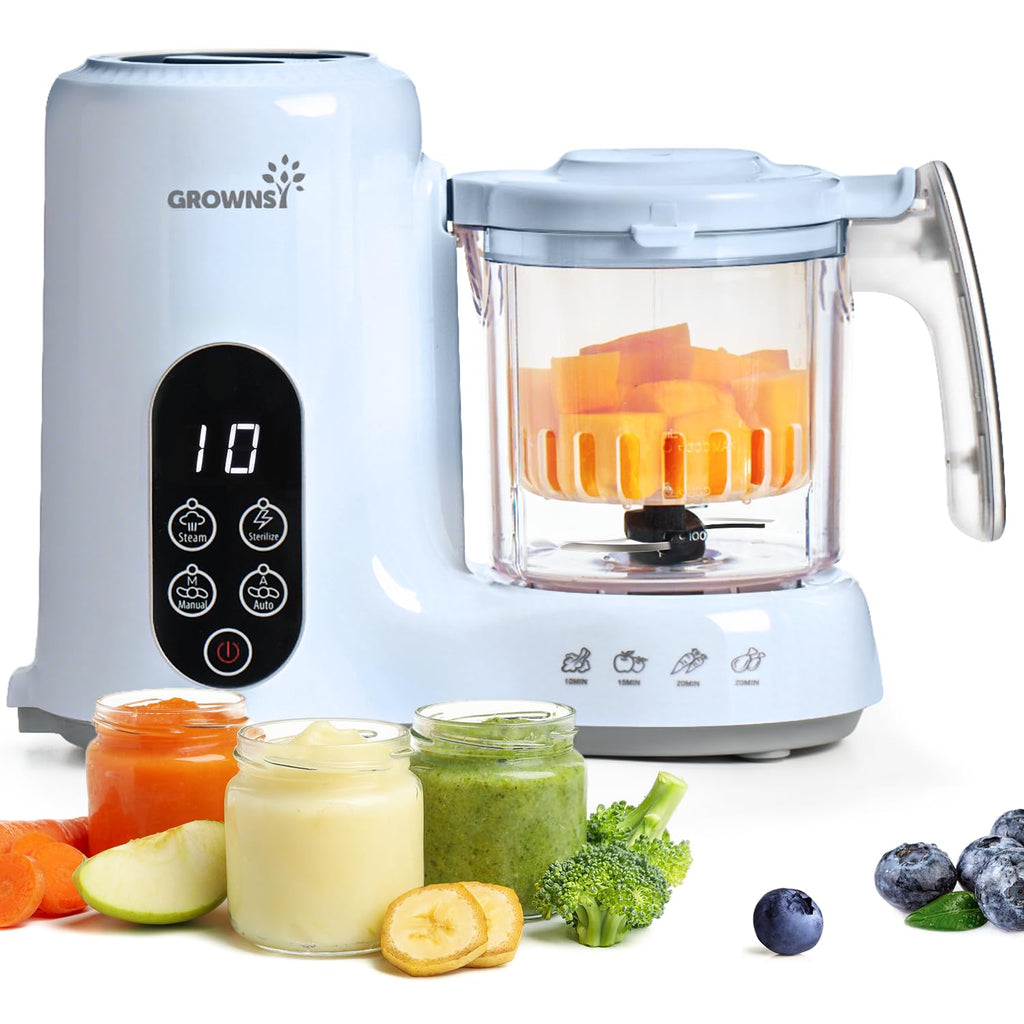 Grownsy Baby Food Maker, Steamer & Blender Baby Food Processor