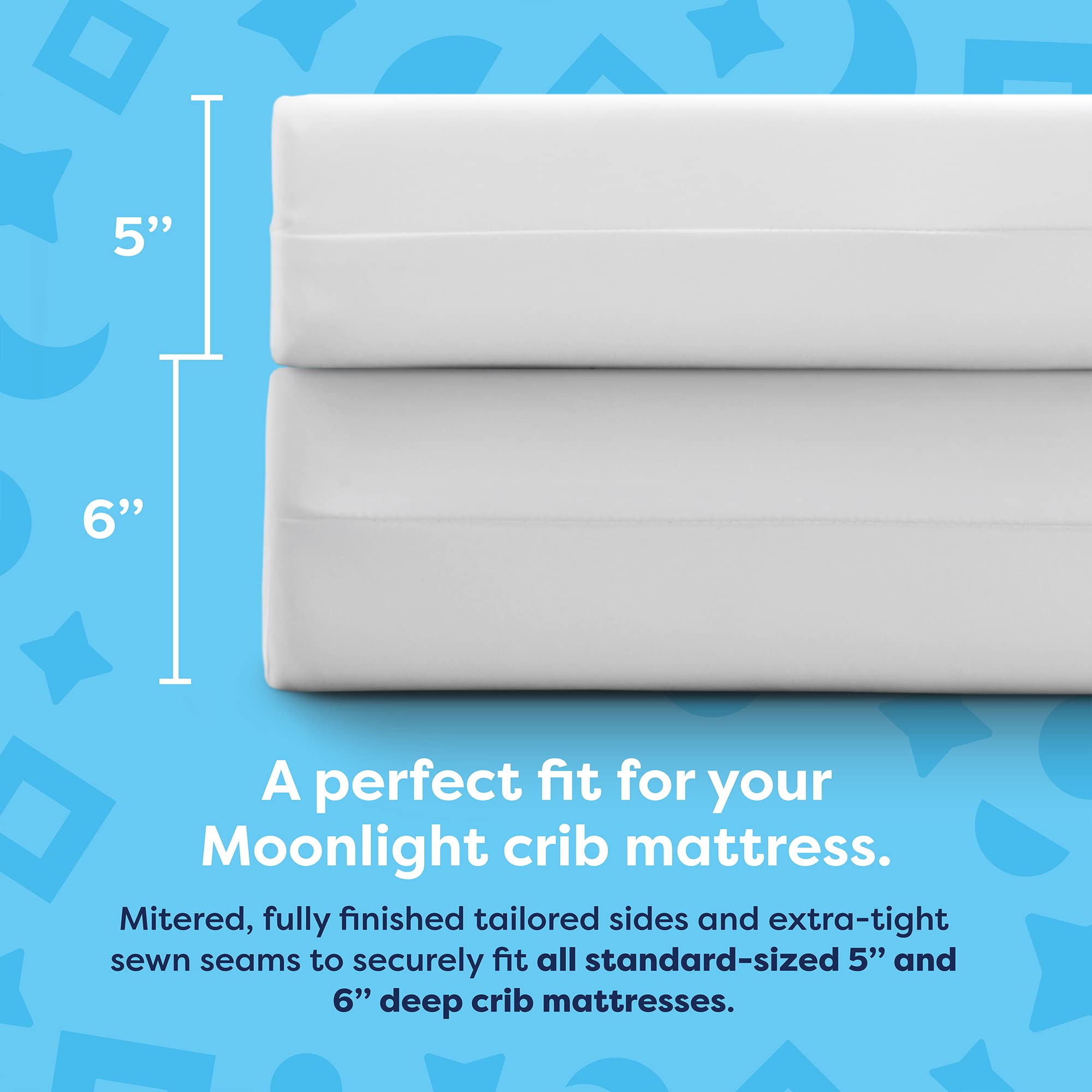 Waterproof Plush Cotton Crib Mattress Cover, Hypoallergenic