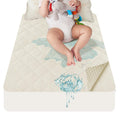 Organic Cotton Waterproof Crib Mattress Protector with Deep Pocket Fit