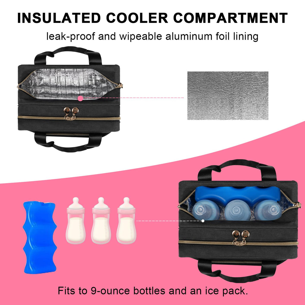 Wearable Breast Pump Bag, Breastmilk Cooler Bag, Pumping Carrying Case