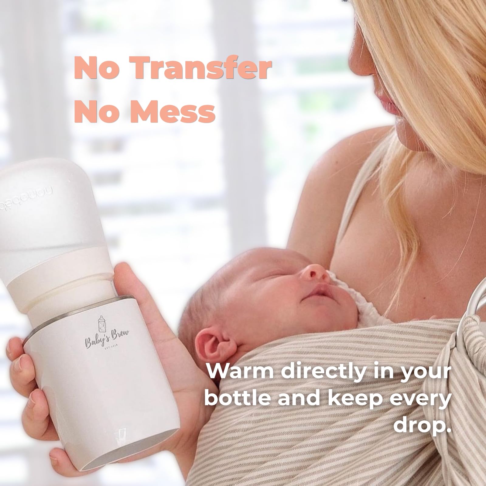Portable Rechargeable Baby Bottle Warmer for Breast Milk & Formula