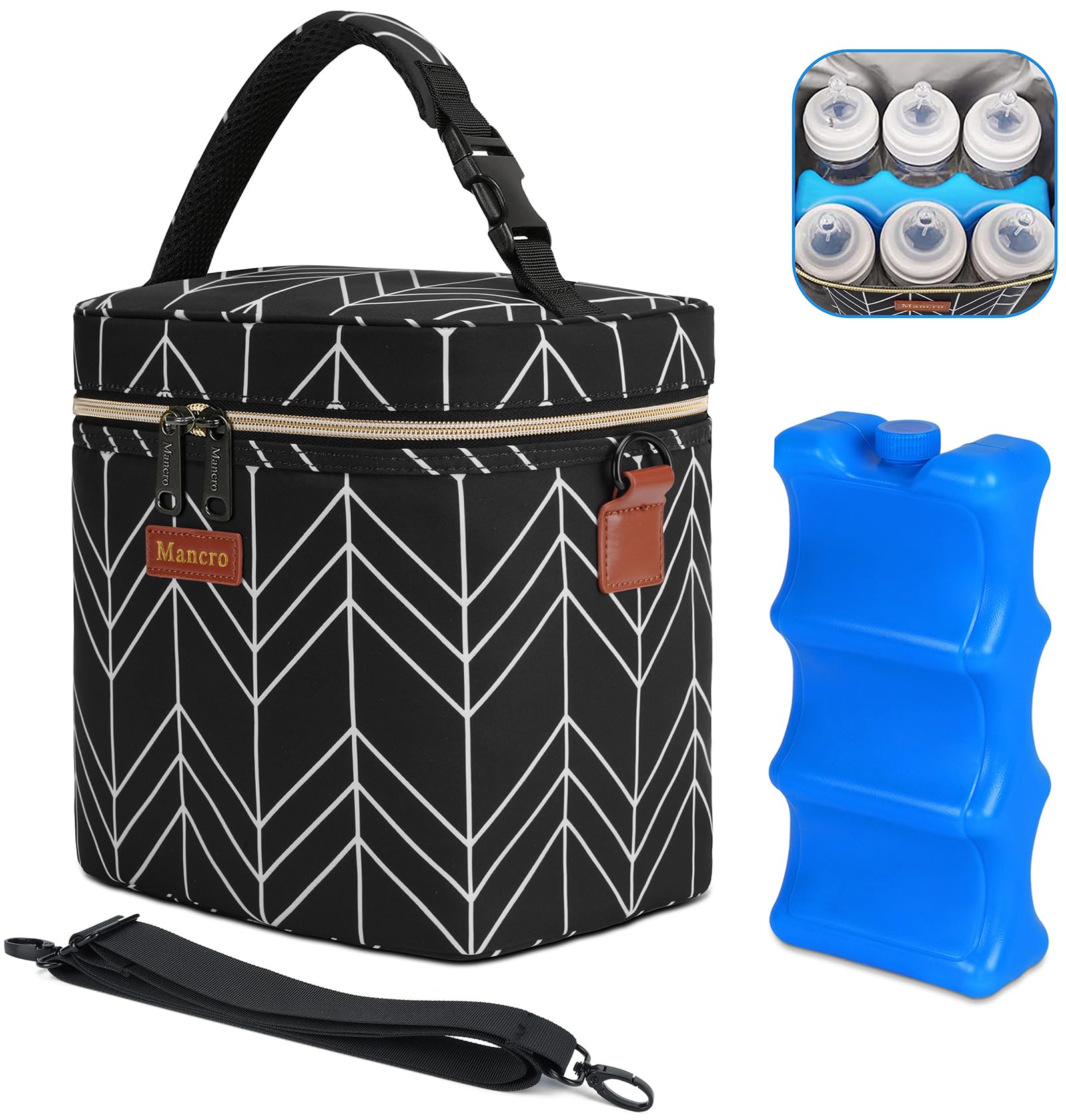 Mancro bottle tote bag
