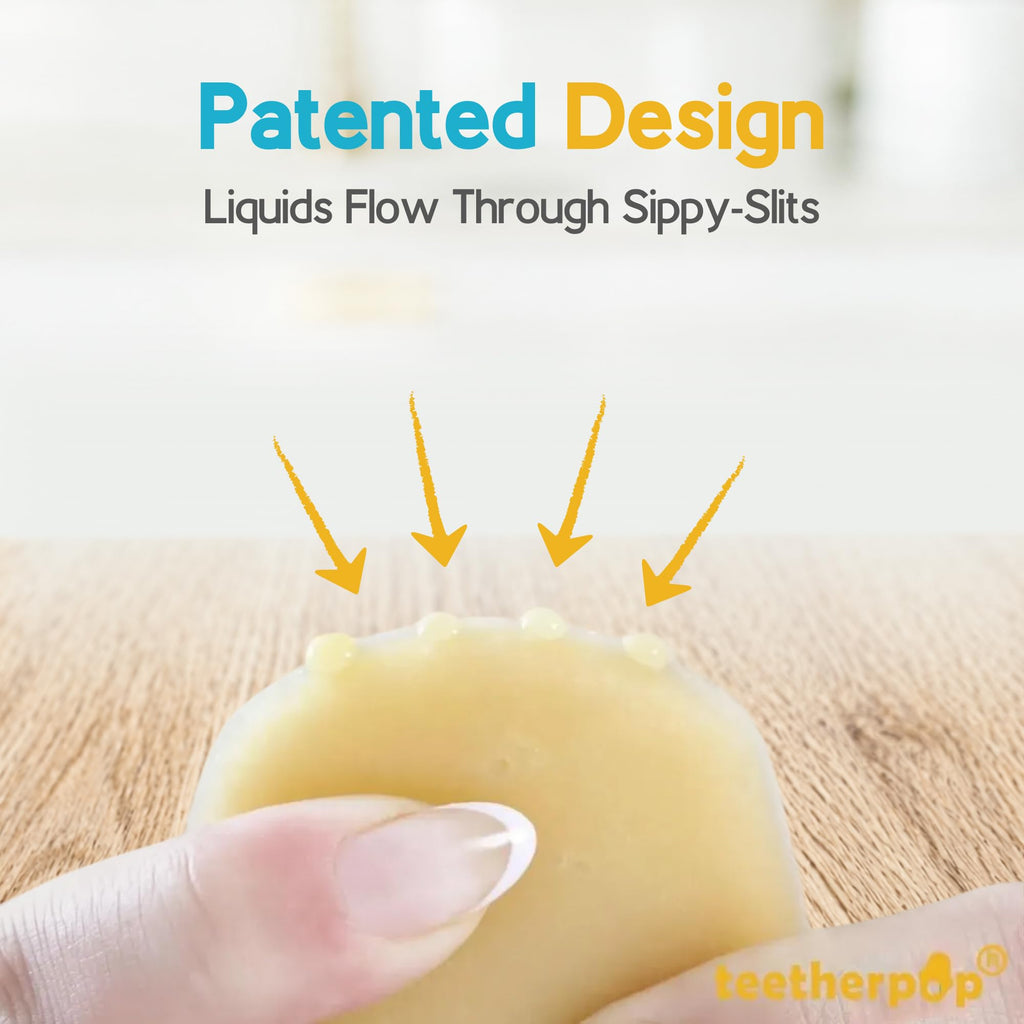 Fillable Silicone Baby Teether for Frozen Breast Milk & Purées