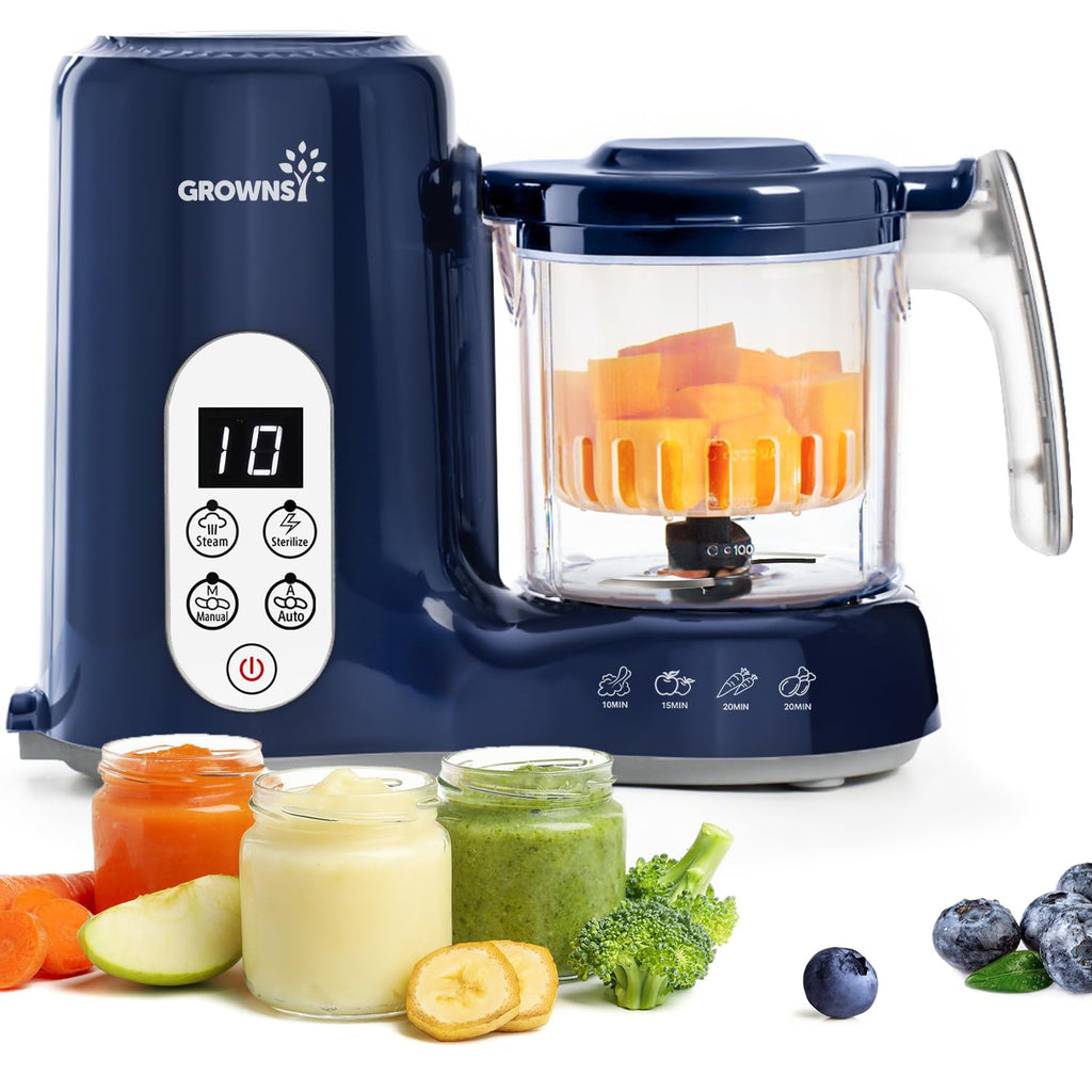 Grownsy Baby Food Maker, Steamer & Blender Baby Food Processor
