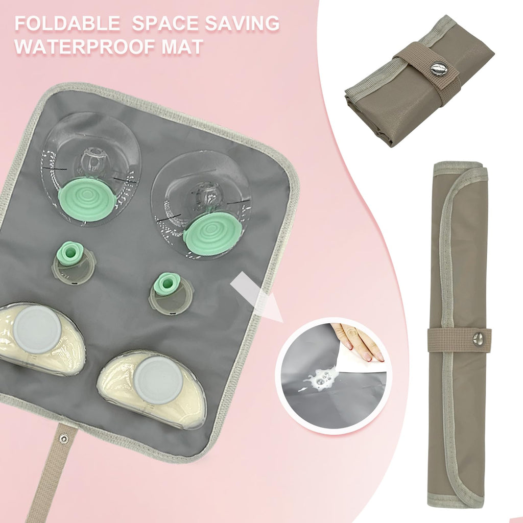 Double-Layer Wearable Breast Pump Carrying Bag with Insulated Pockets