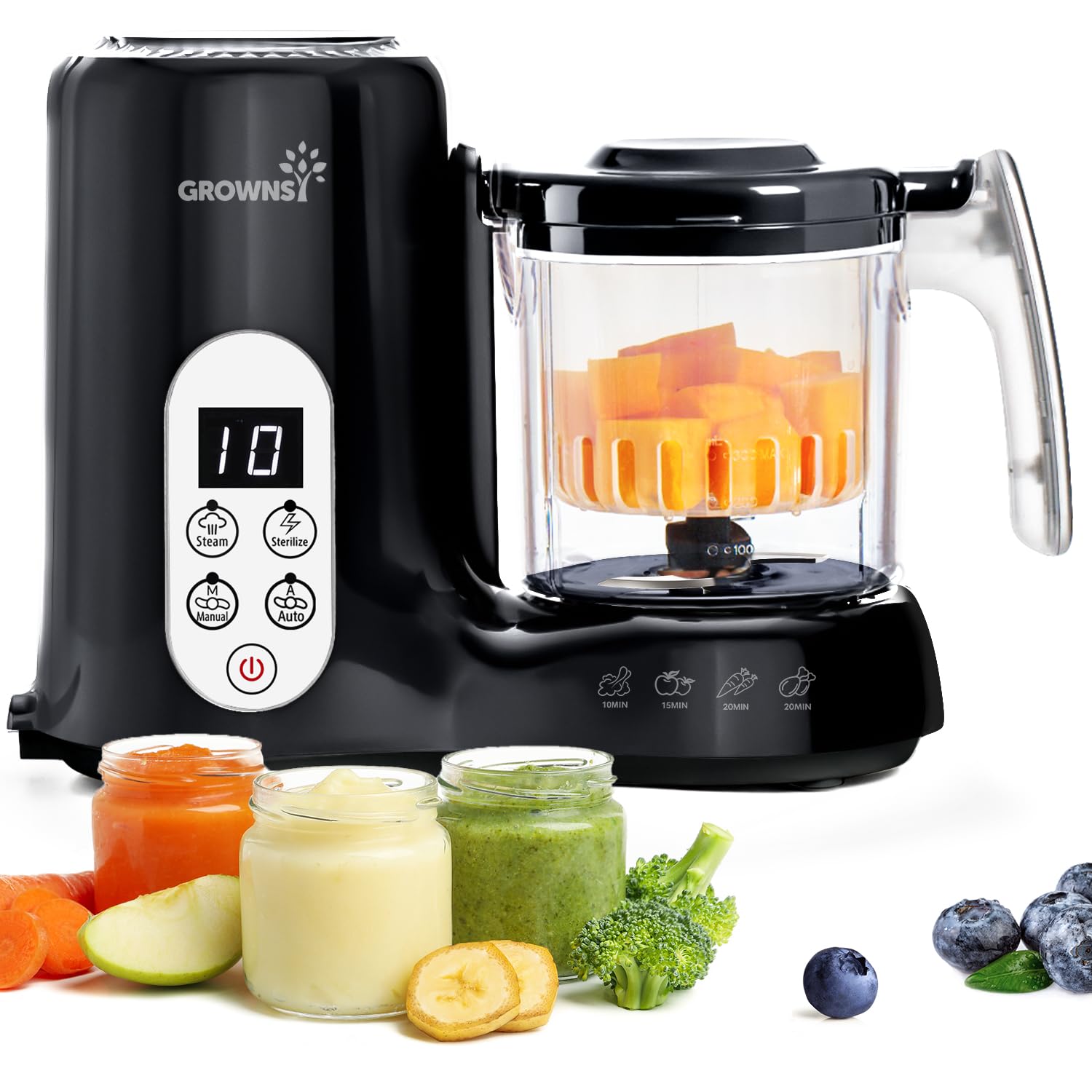 Grownsy Baby Food Maker, Steamer & Blender Baby Food Processor