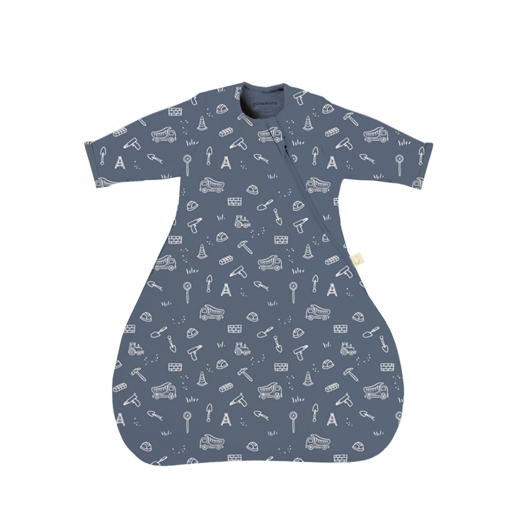 Long-Sleeve Transitional Baby Swaddle Sleep Bag with Easy Diaper Access